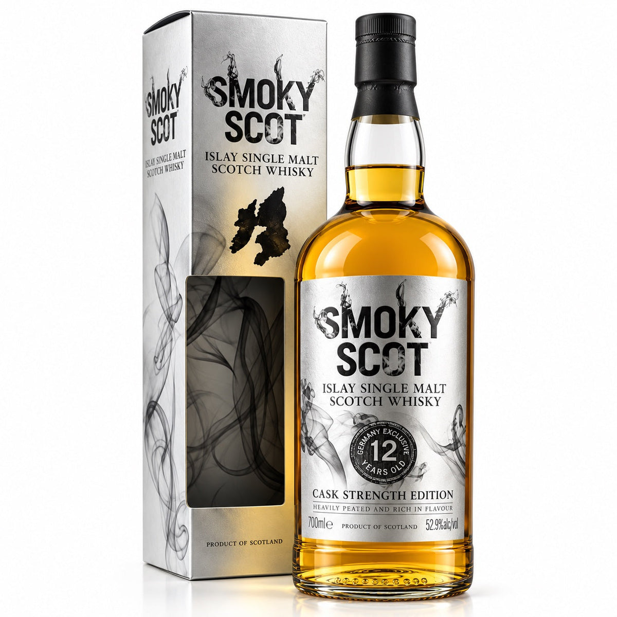 Smoky Scot 12 Years Old Cask Strength Scotch Single Malt Whisky