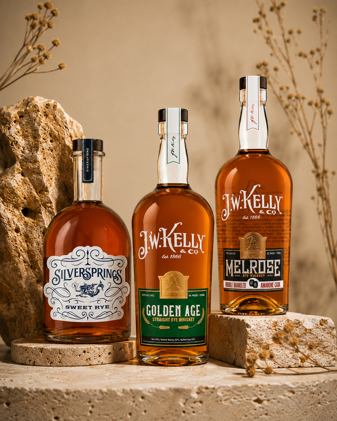 J.W. Kelly Golden Age Rye Whiskey